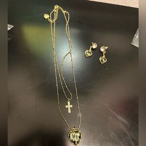 Betsy Johnson necklace and earring set